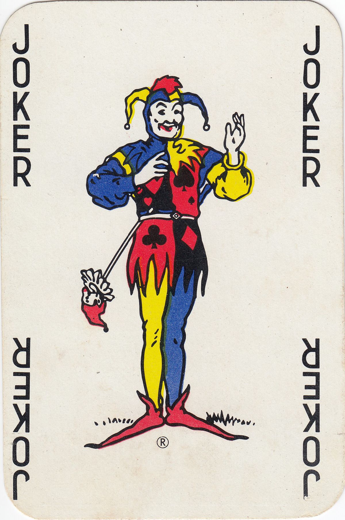 A Waddington’s-style Joker card.